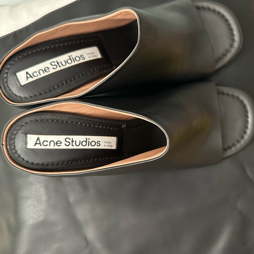 COPY - Leather sandals Acne Studios Nice handmade really comfortable heel shoes - Picture 5 of 7